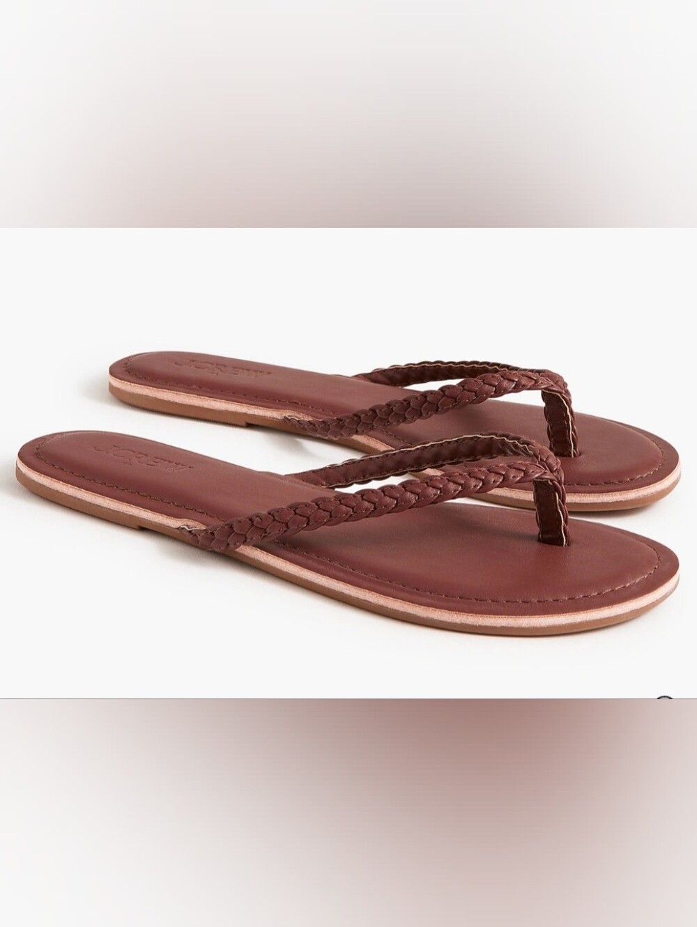 NWT J. CREW Braided Flip Flop